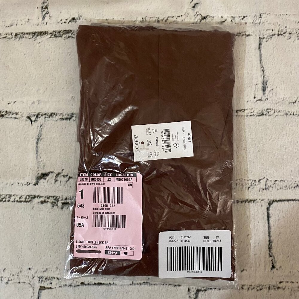 J. Crew Tissue turtleneck 2X - Picture 5 of 7